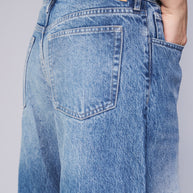 Amal Stacked Barrel Jean